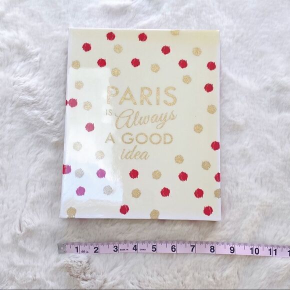 Paris Is Always a Good Idea Audrey Hepburn Quote Canvas Print White Pink Gold - Picture 7 of 7